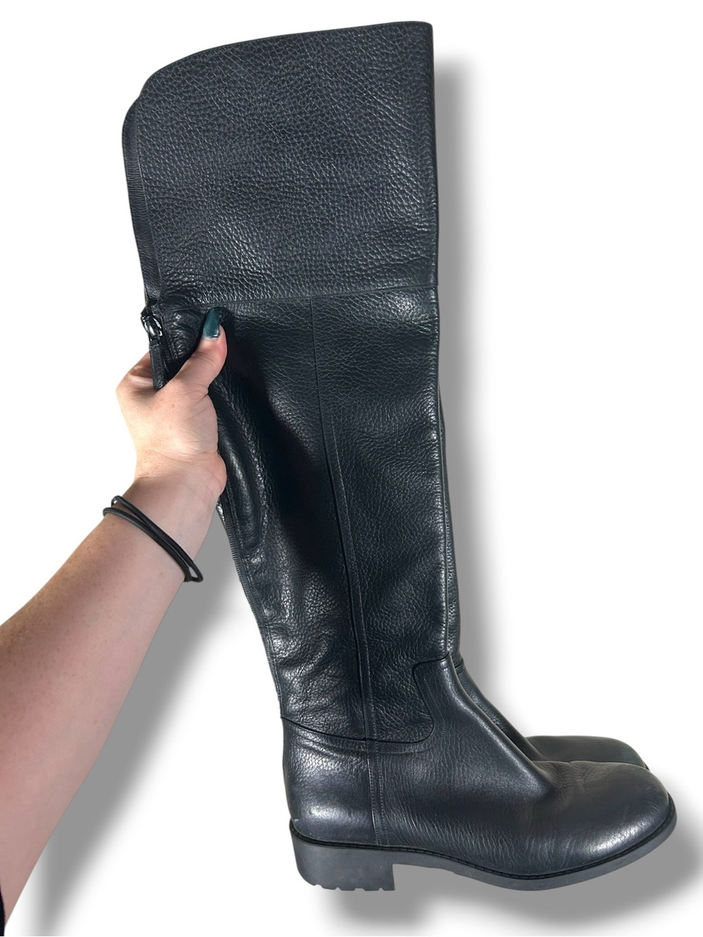 Cole Haan Womens Prestiss Waterproof Over The Knee Boots Black Size 9